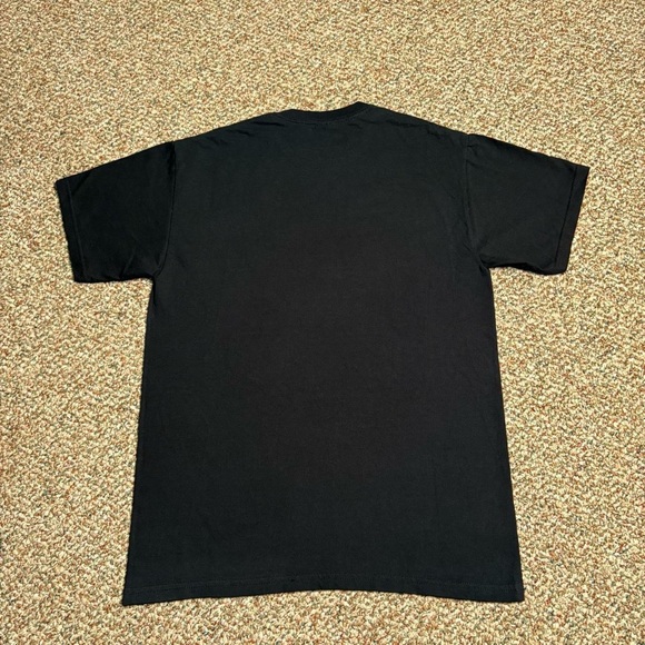 Vintage Y2K funny black faded tee size M - Picture 4 of 7